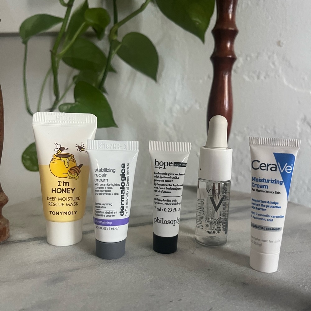 Ulta high end hydrating samples moisturizers hyaluronic acid serums creams